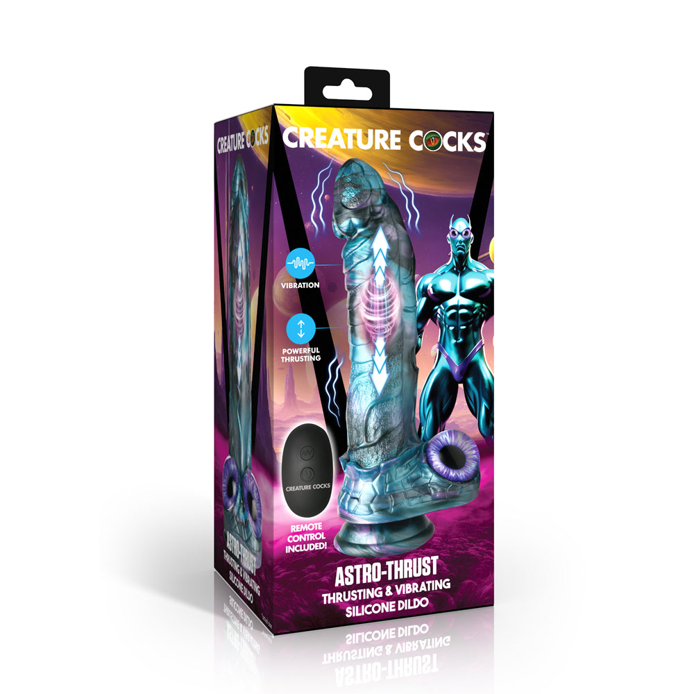 Creature Cocks Astro-Thrust Thrusting & Vibrating Silicone Dildo