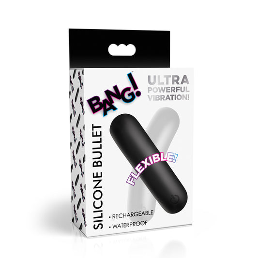 Bang! Flexible Silicone Bullet Black