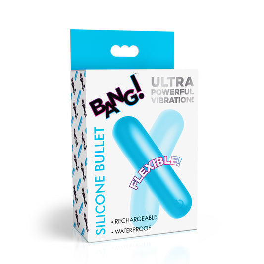 Bang! Flexible Silicone Bullet Blue