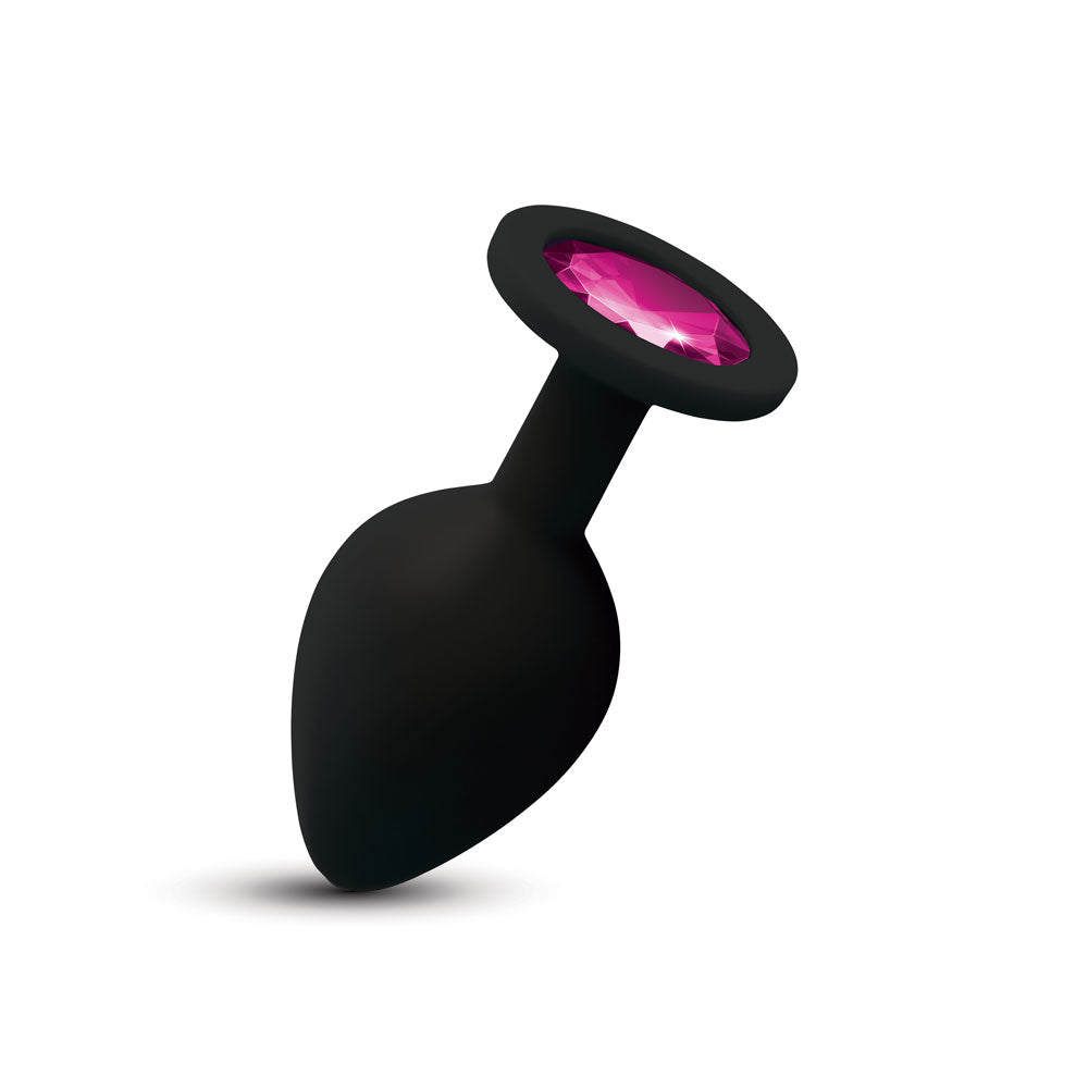 Viben Gemma Pink Gem Black Silicone Plug Medium