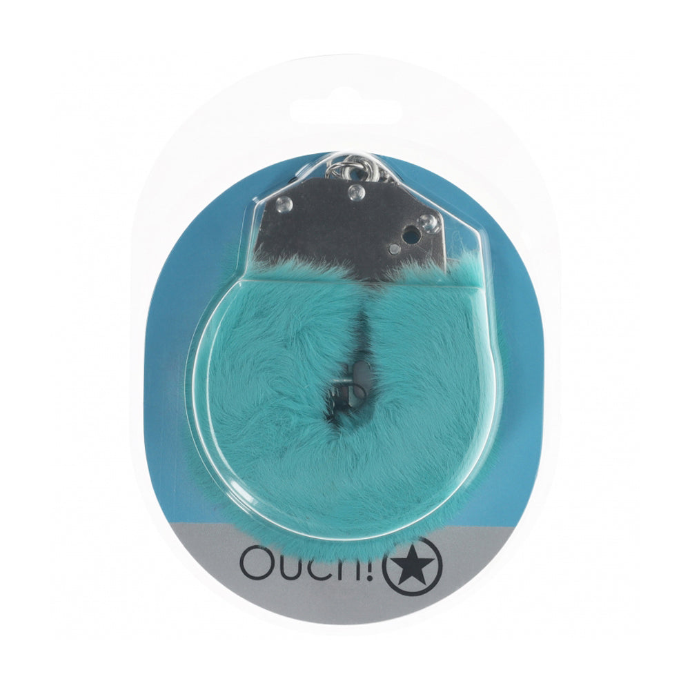 Ouch! Heavy-Duty Fluffy Handcuffs Blue