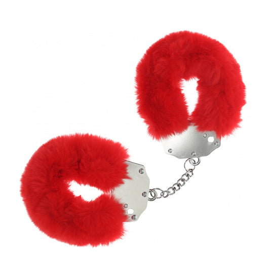 Ouch! Heavy-Duty Fluffy Handcuffs Red