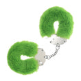 Load image into Gallery viewer, Ouch! Heavy-Duty Fluffy Handcuffs Green
