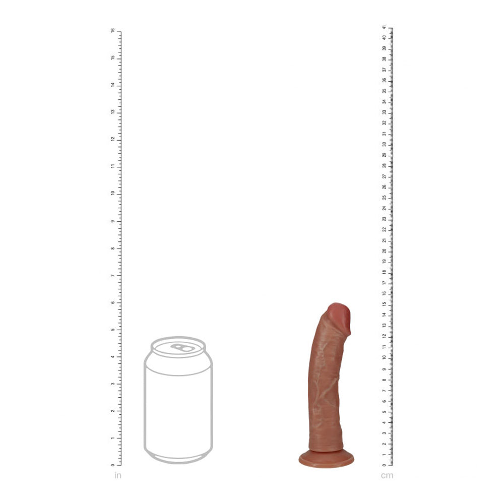 6&quot; Vibrating Cock Regular Curved Tan