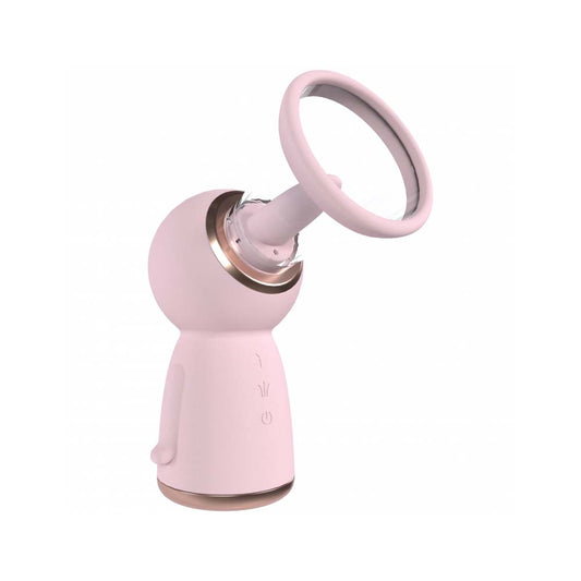 Pumped Sensual Automatic 13-Speed Silicone Rechargeable Vulva & Breast Pump Pink