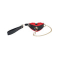 Load image into Gallery viewer, Ouch! Milan Collection Collar With Leash Black/Red
