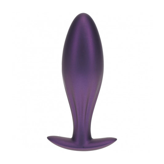 Ouch! Oval Anal Plug Silicone Metallic Purple