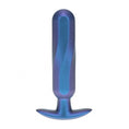 Load image into Gallery viewer, Ouch! Oblong Anal Plug Silicone Metallic Blue
