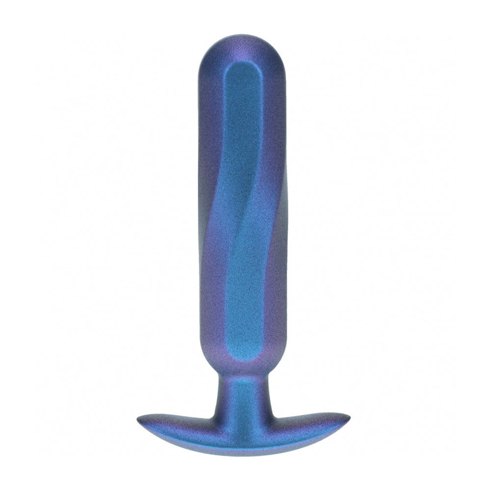 Ouch! Oblong Anal Plug Silicone Metallic Blue