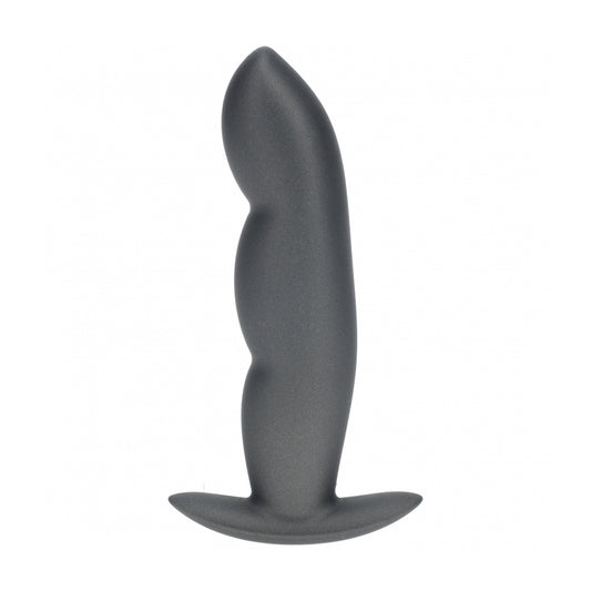 Ouch! Finger Anal Plug Silicone Gun Metal