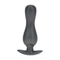 Load image into Gallery viewer, Ouch! Curvy Anal Plug Silicone Gun Metal
