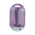 Load image into Gallery viewer, Ouch! Ribbed Anal Plug Silicone Metallic Purple
