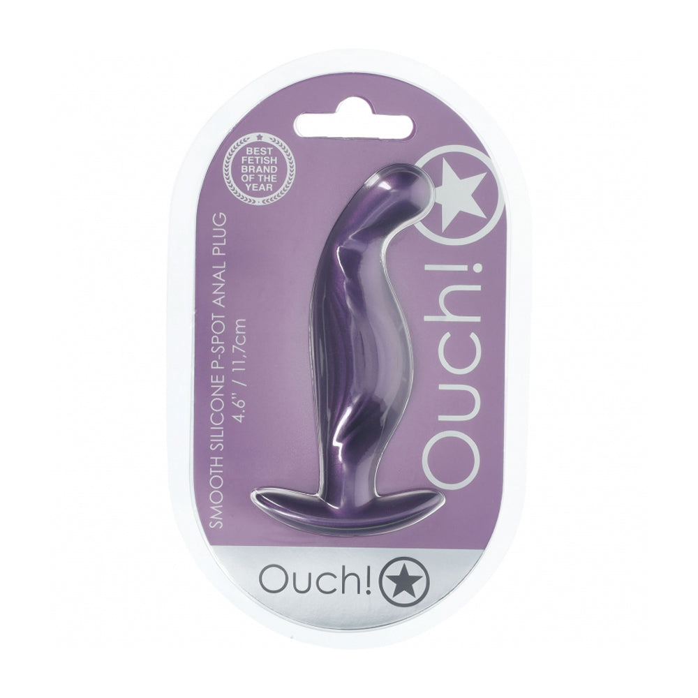 Ouch! P-Spot Anal Plug Silicone Metallic Purple