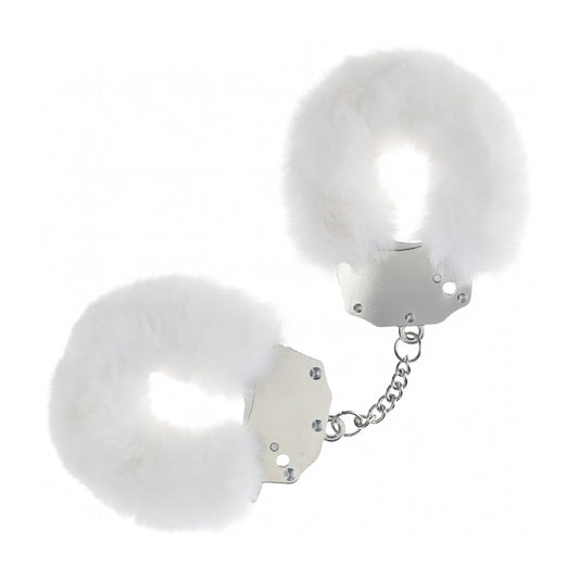 Ouch! Heavy-Duty Fluffy Handcuffs White