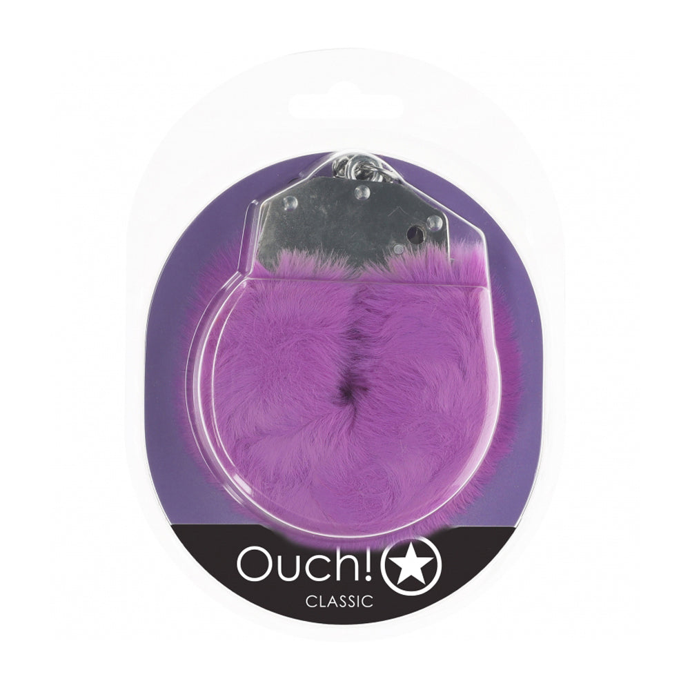 Ouch! Classic Fluffy Handcuffs Purple