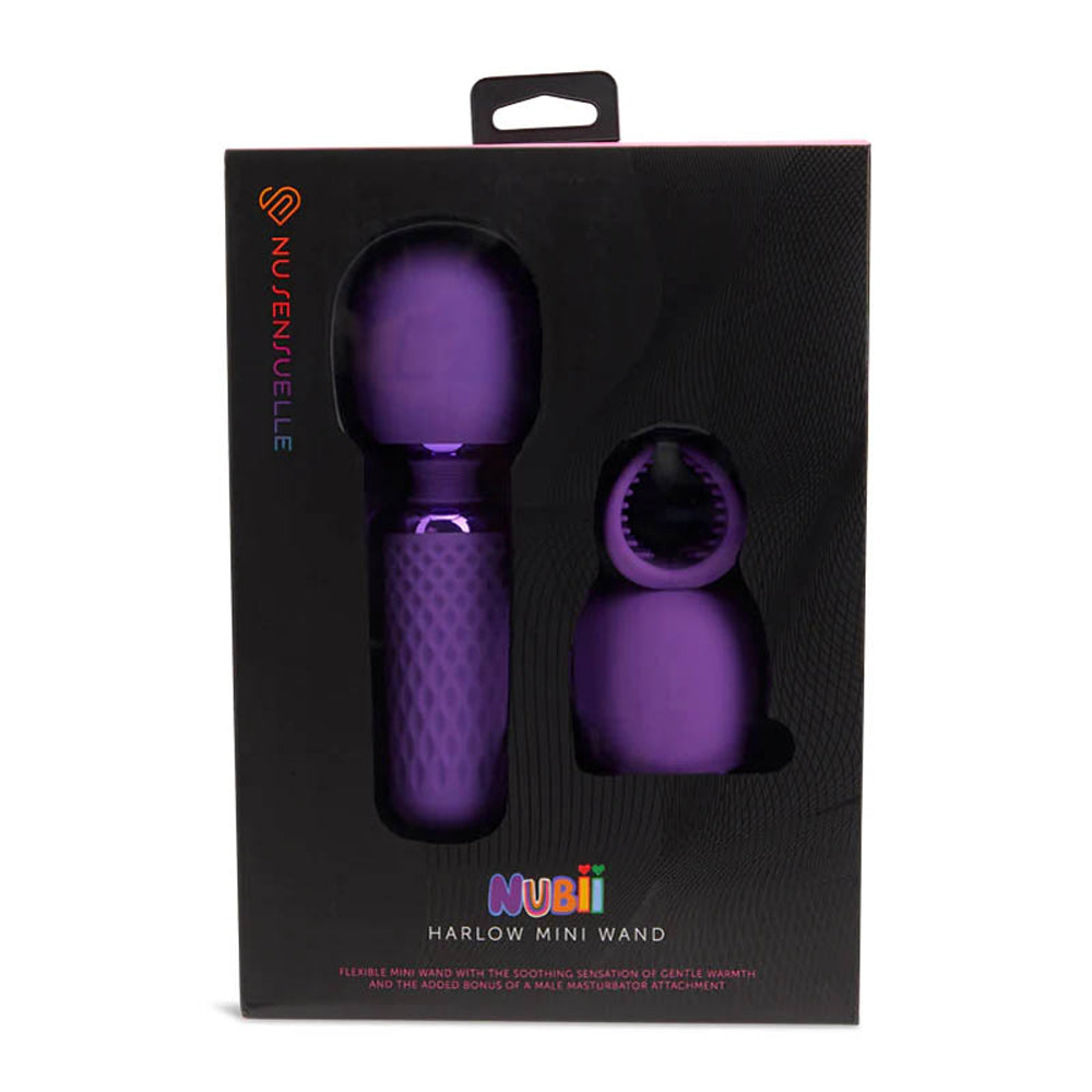 Harlow Nubii Mini Wand W/ Masturbator Purple