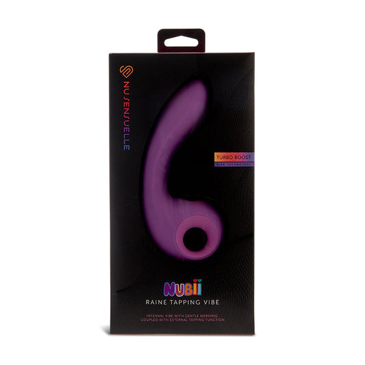 Raine Nubii External Tapping Vibe W/ Turbo Boost And Heat Purple