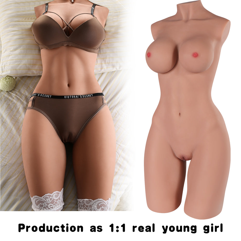 Erica Half Body sex doll with skeleton