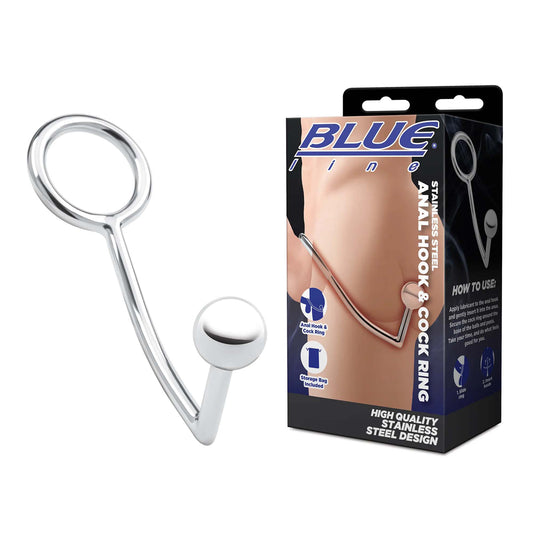 Stainless Steel Anal Hook & Cock Ring