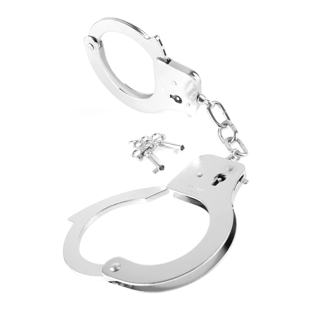 Fetish Fantasy Series Designer Metal Handcuffs Silver