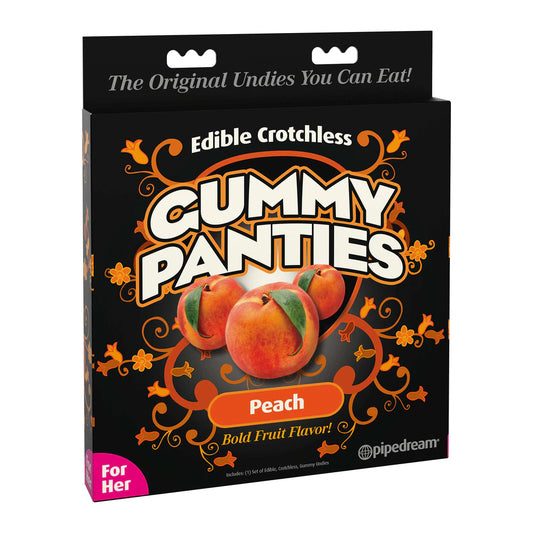 Edible Crotchless Gummy Panties Peach