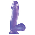 Load image into Gallery viewer, Basix Rubber Works 6.5" Dong with Suction Cup Purple
