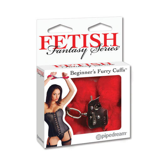 Fetish Fantasy Series Beginner&#39;s Furry Cuffs Red