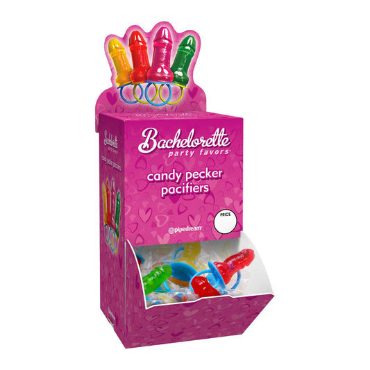 Bachelorette Party Favors Candy Pecker Pacifier Display