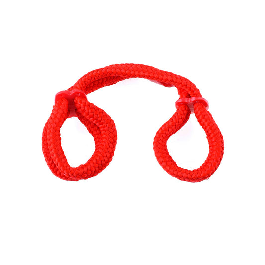 Fetish Fantasy Series Silk Rope Love Cuffs Red