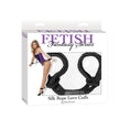 Load image into Gallery viewer, Fetish Fantasy Series Silk Rope Love Cuffs Black
