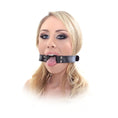 Load image into Gallery viewer, Fetish Fantasy Series Beginner's Open Mouth Gag Black
