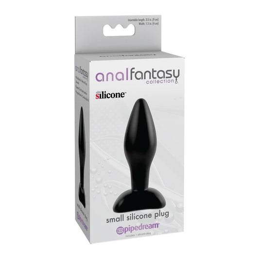 Anal Fantasy Collection Small Silicone Plug Black