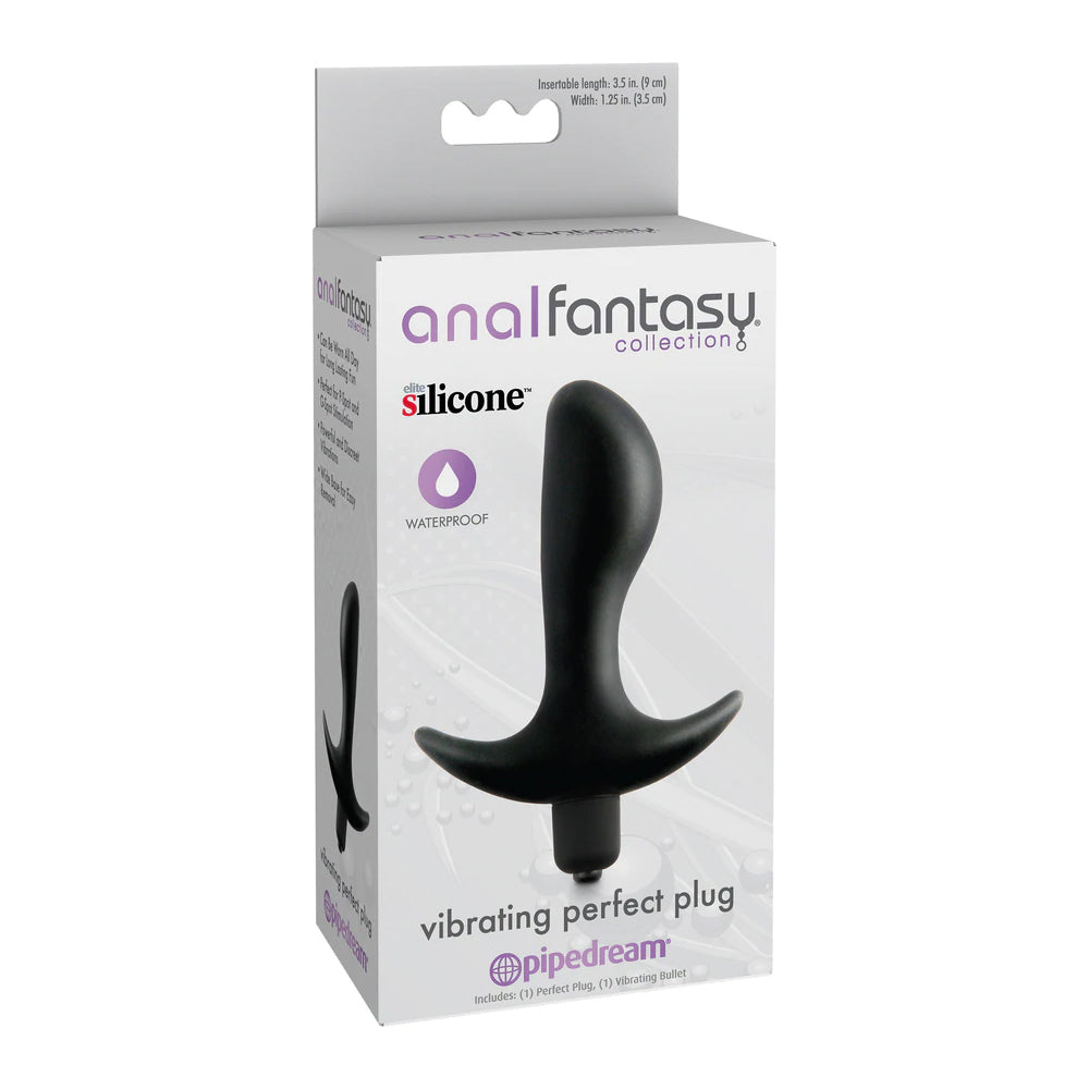 Anal Fantasy Collection Vibrating Perfect Plug Black