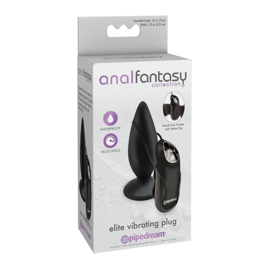 Anal Fantasy Collection Elite Vibrating Plug Black