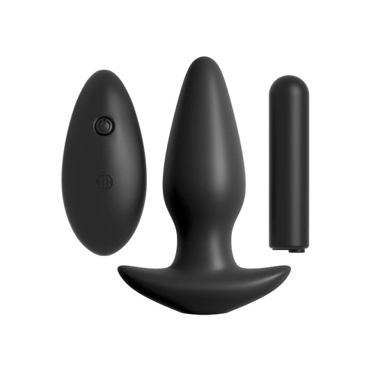 Anal Fantasy Collection Remote Control Silicone Plug Black