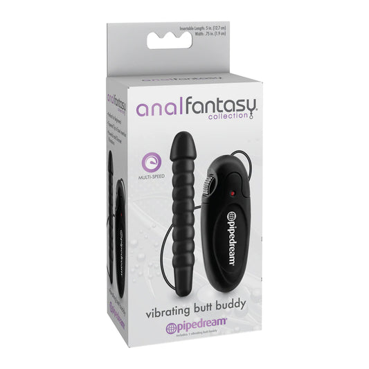 Anal Fantasy Collection Vibrating Butt Buddy Black