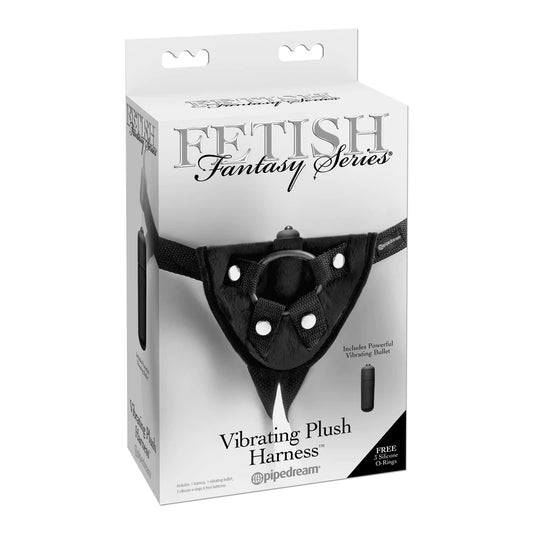 Fetish Fantasy Series Vibrating Plush Harness Black