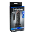 Load image into Gallery viewer, Fantasy X-tensions Vibrating Real Feel 2" Extension Black
