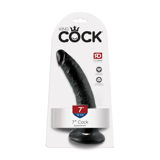 King Cock 7&quot; Cock Black