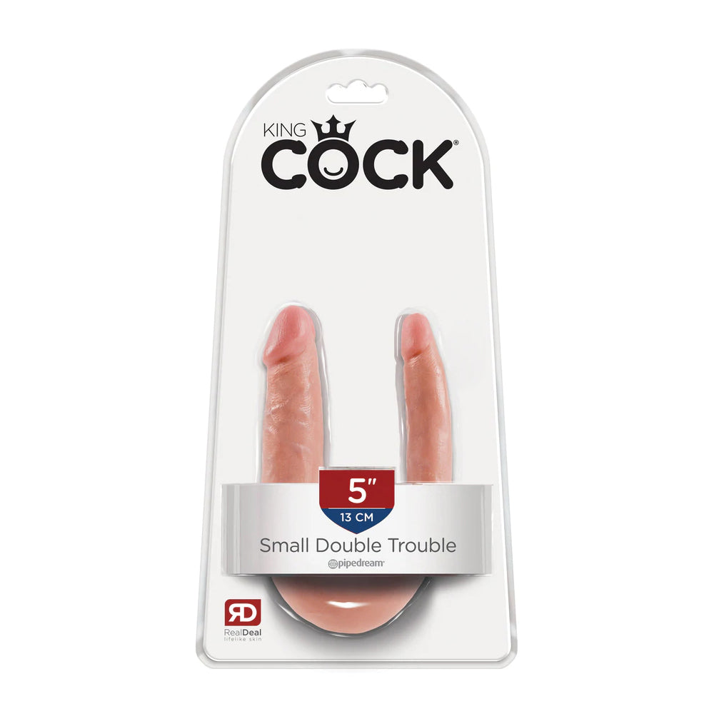 King Cock U-Shaped Small Double Trouble Flesh