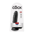 Load image into Gallery viewer, King Cock 7" Cock with Balls Black
