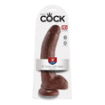 Load image into Gallery viewer, King Cock 9" Cock with Balls Brown
