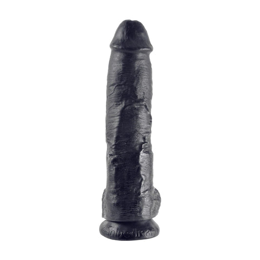 King Cock 10&quot; Cock with Balls Black