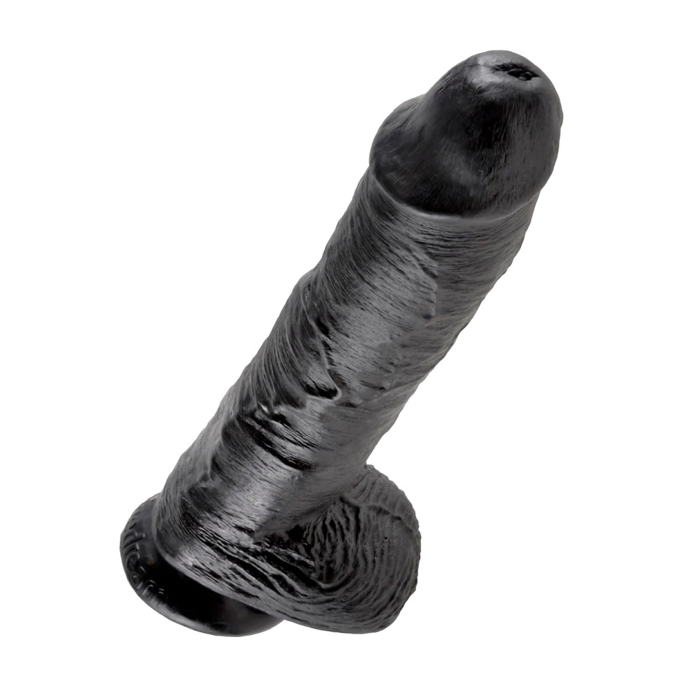 King Cock 10&quot; Cock with Balls Black