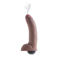 Load image into Gallery viewer, King Cock 9" Squirting Cock w/ Balls Brown
