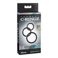 Load image into Gallery viewer, Fantasy C-Ringz Silicone 3-Ring Stamina Set Black
