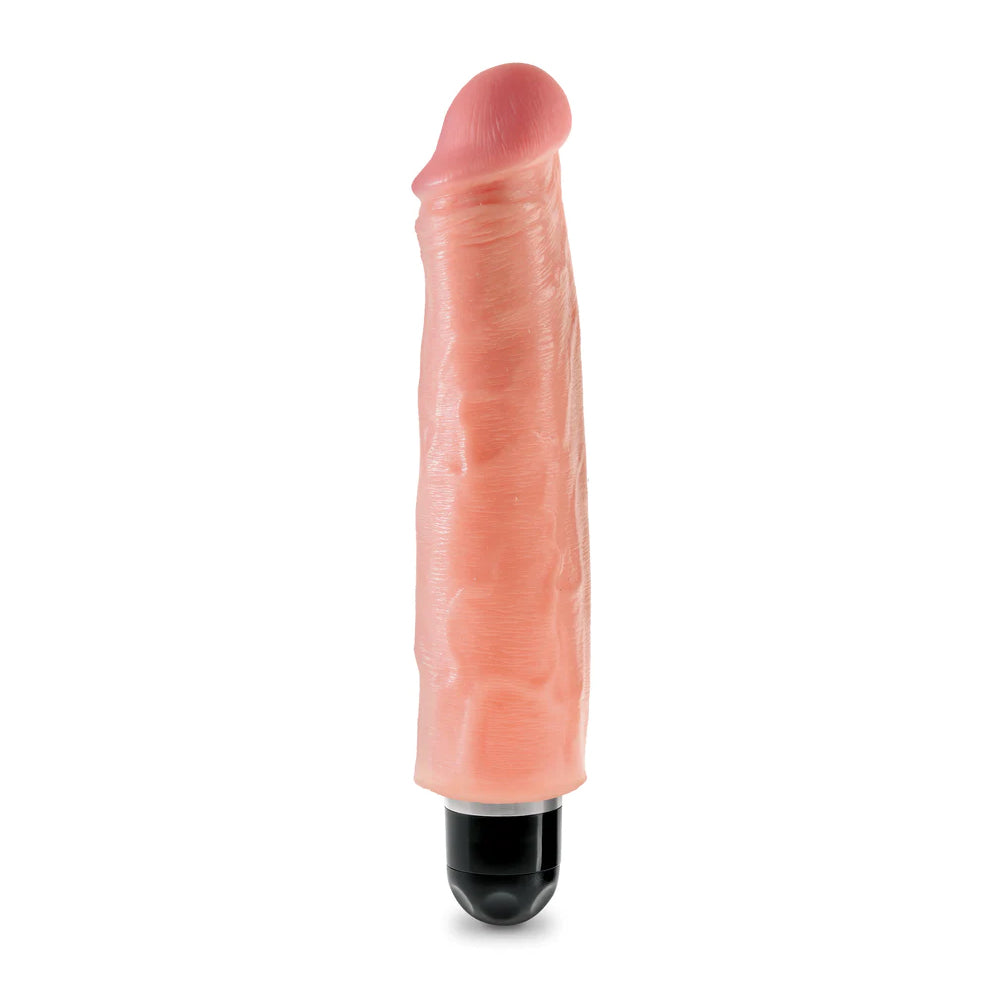 King Cock 7&quot; Vibrating Stiffy Flesh