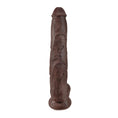 Load image into Gallery viewer, King Cock 14" Cock With Balls Brown
