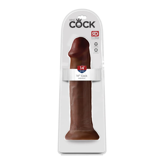 King Cock 14&quot; Cock Brown