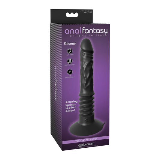 Anal Fantasy Elite Collection Vibrating Ass Fucker Black